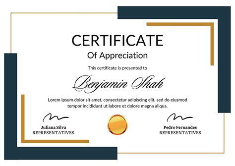 Certificate Of Acknowledgement Templates