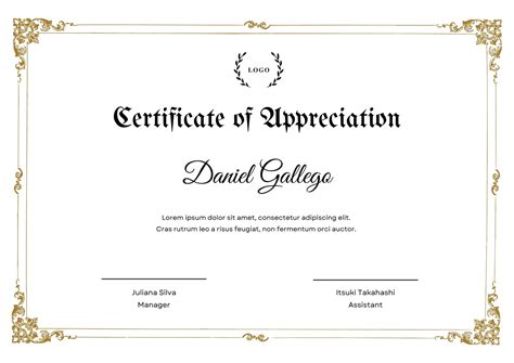 Certificate Printable Free