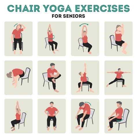 Chair Yoga Printable Exercises