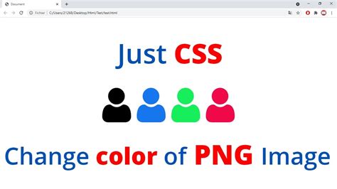 Change color of PNG image via CSS