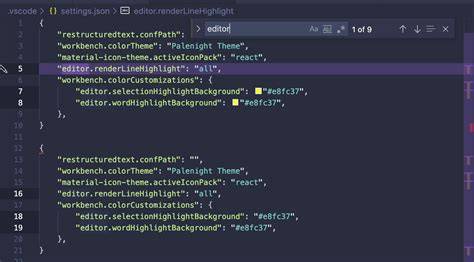 Change highlight text color in Visual Studio Code