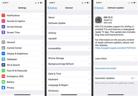 Change your iOS update Settings