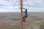 Changing a Bulb On a Cell Tower