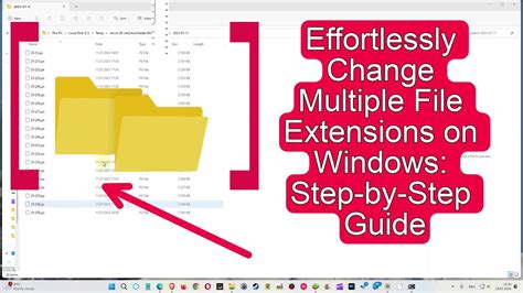 Changing all files extensions in a folder with one command on Windows