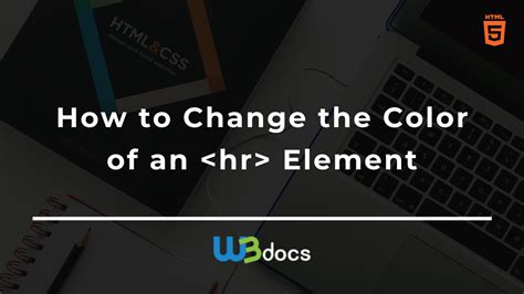 Changing the color of an hr element