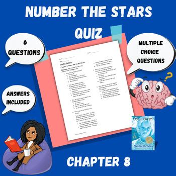 Chapter 8 Printable Number The Stars Quiz