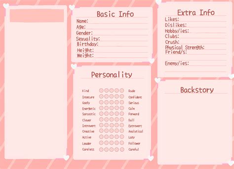 Character Intro Template