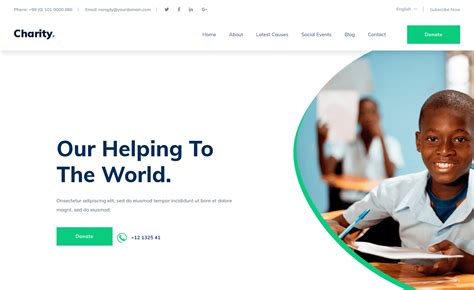 Charity Website Templates
