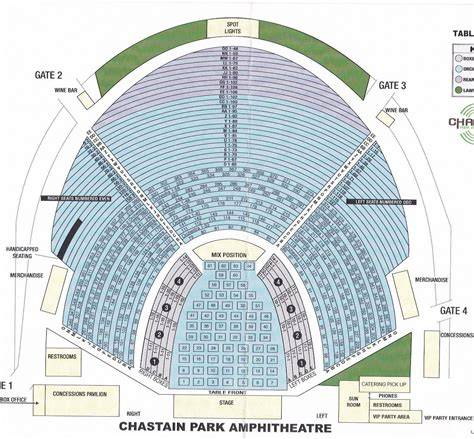 Chastain Park Amphitheatre Atlanta Seating Chart