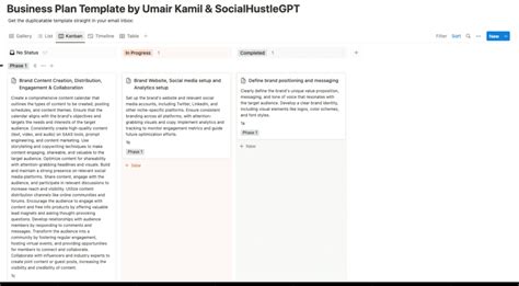 Chatgpt Business Plan Template