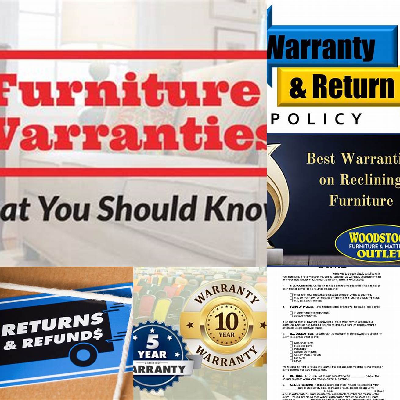 Check for Warranties and Returns