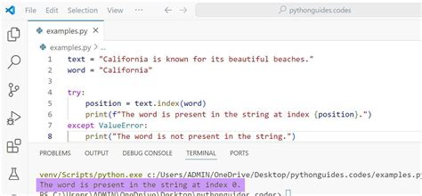 Check if a word is in a string in Python