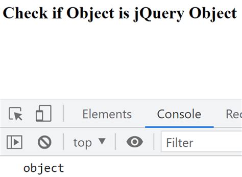 Check if object is a jQuery object