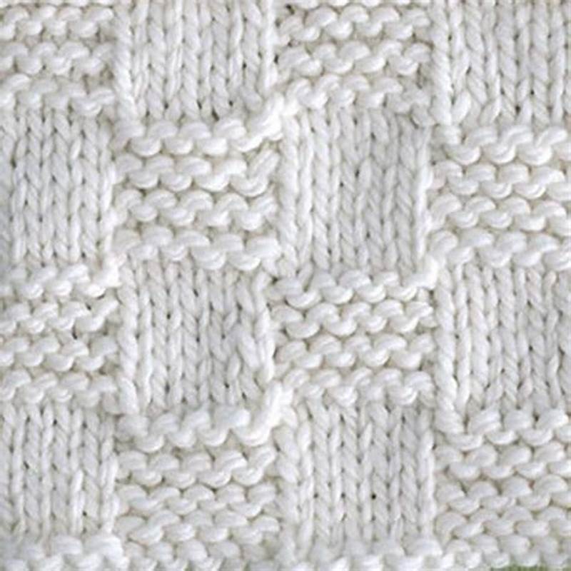 Checkerboard Pattern Knitting