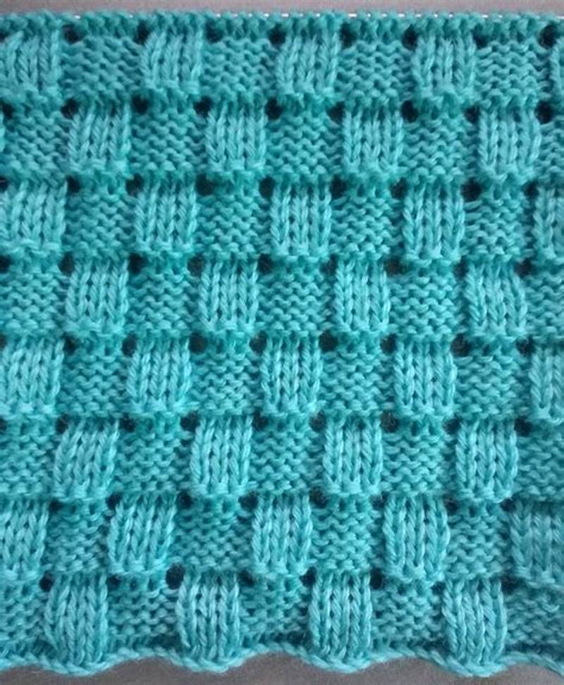 Checkered Knitting Pattern