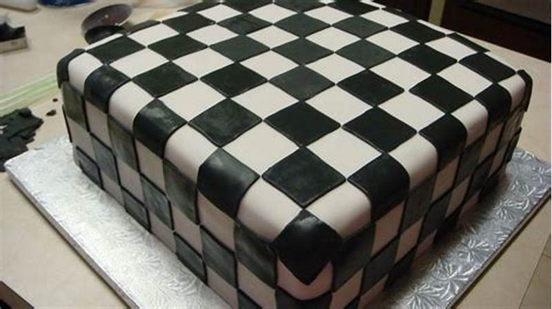 Checkered Pattern Cake