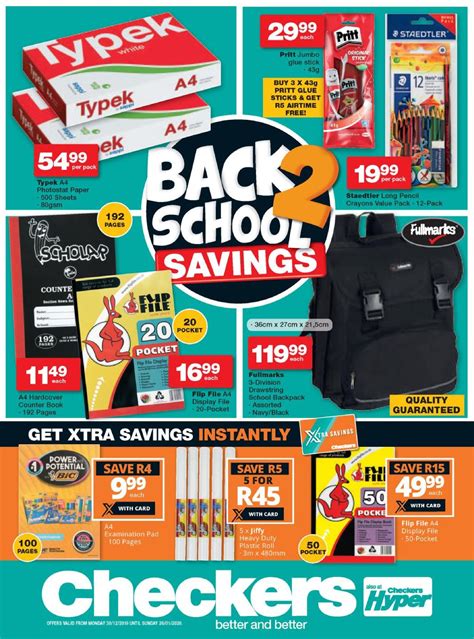 Checkers Back To School 2019 Catalogue