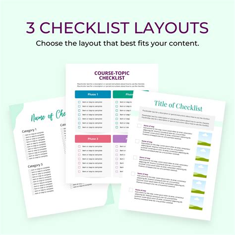 Checklist Template Canva