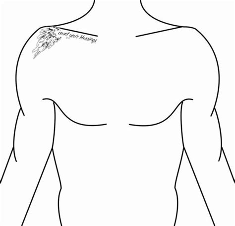 Chest Tattoo Template