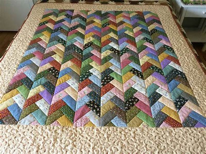 Chevron Quilt Pattern Using Jelly Roll
