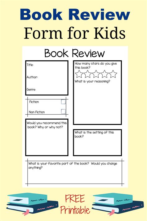 Childrens Book Review Template