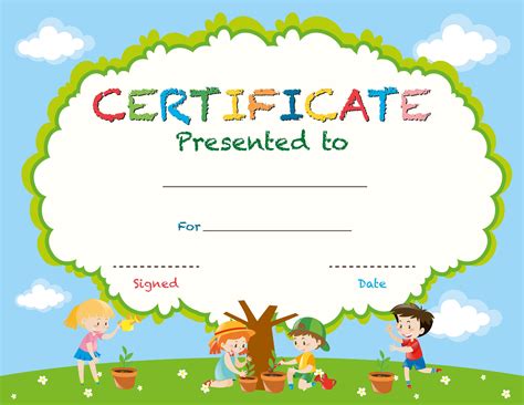 Childrens Certificate Templates