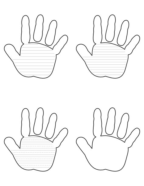 Childs Handprint Template