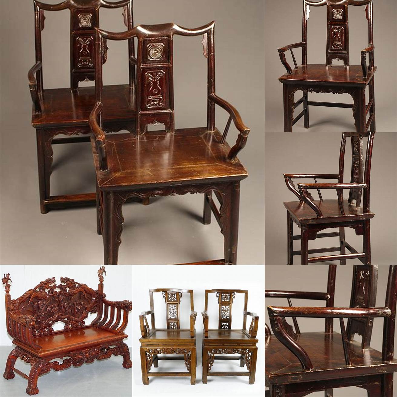Chinese Teak Wood Chair