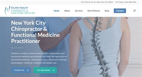 Chiropractic Website Templates