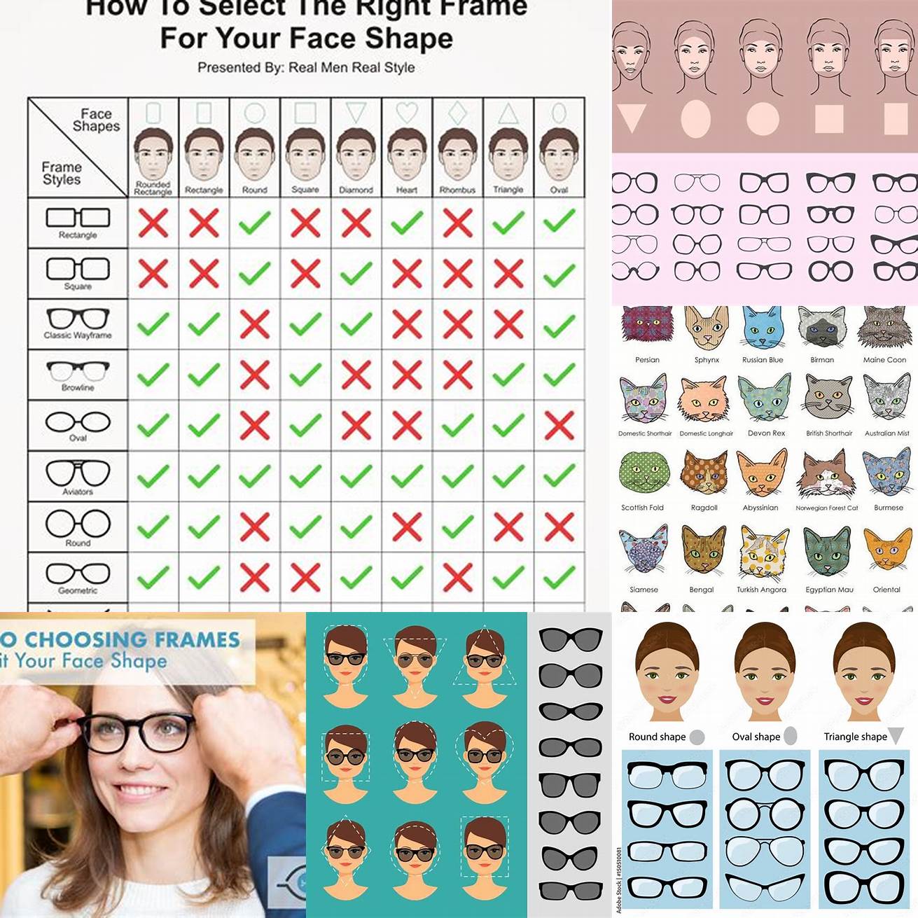 Choose a frame that complements your face shape