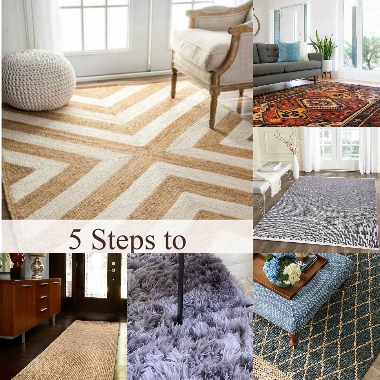 Choose a rug that is easy to clean and maintain