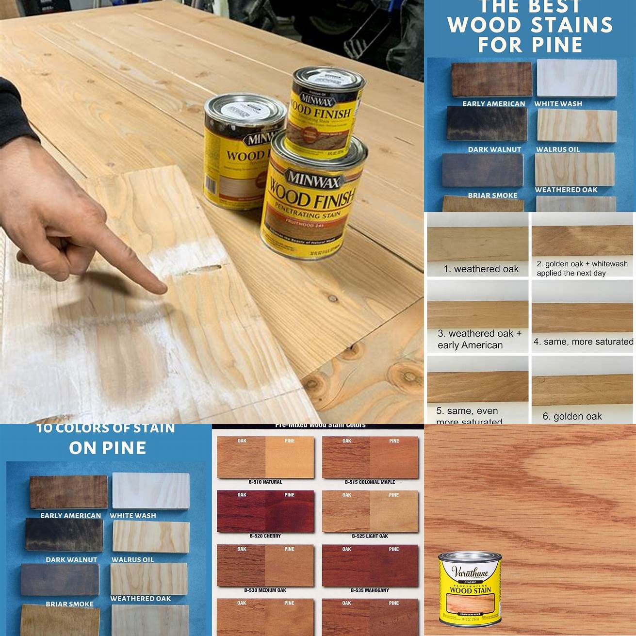 Choose the right stain Pine wood has a natural yellowish hue but you can stain it to achieve a darker or lighter color If you want to maintain the natural look of the wood consider using a clear sealant instead of a stain