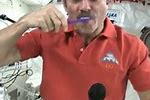 Chris Hadfield Brushing Teeth