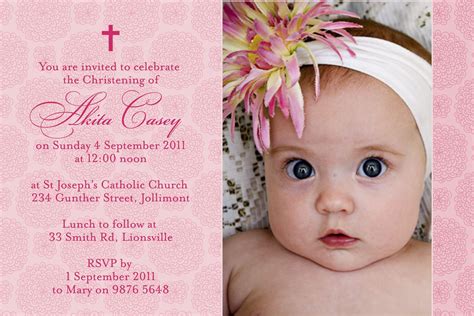 Christening Invitation Templates