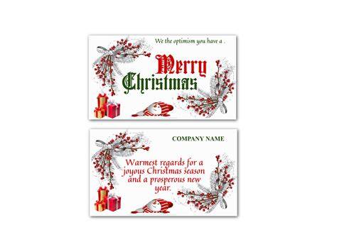 Christmas Business Card Templates