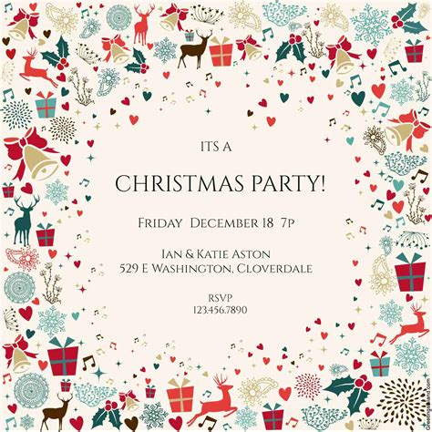 Christmas Invite Template Free