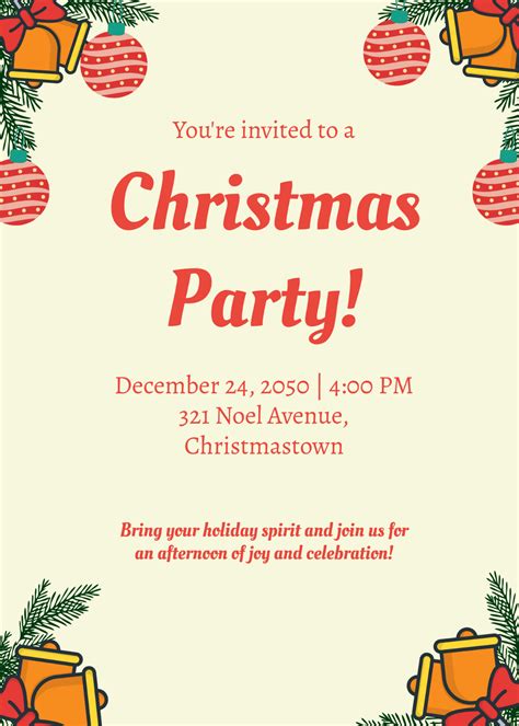 Christmas Invite Templates