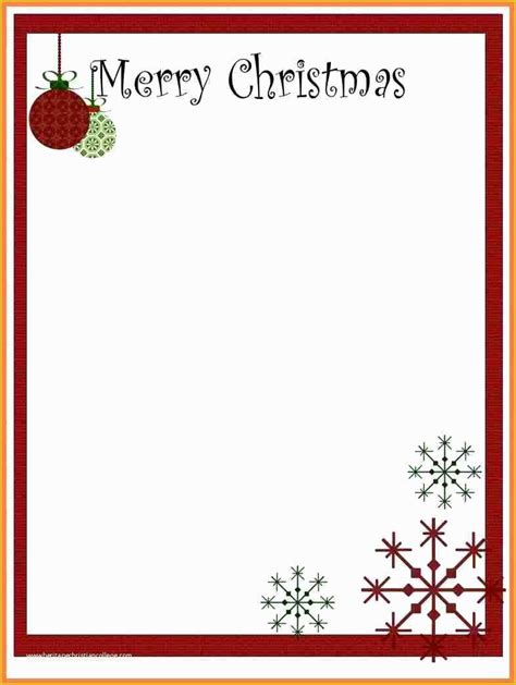 Christmas Letterhead Templates