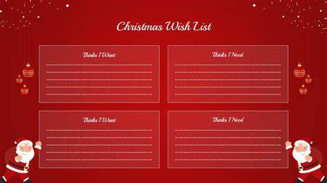 Christmas List Powerpoint Template