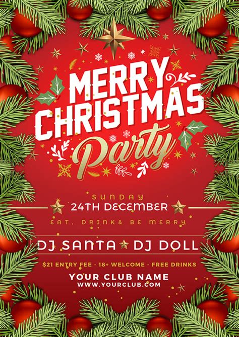 Christmas Party Flyer Templates