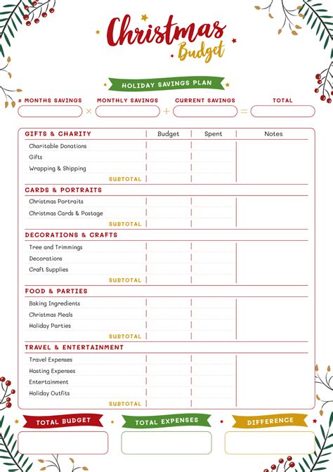 Christmas Party Planning Template