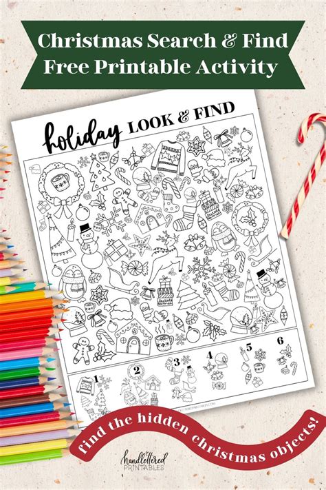Christmas Seek And Find Printable