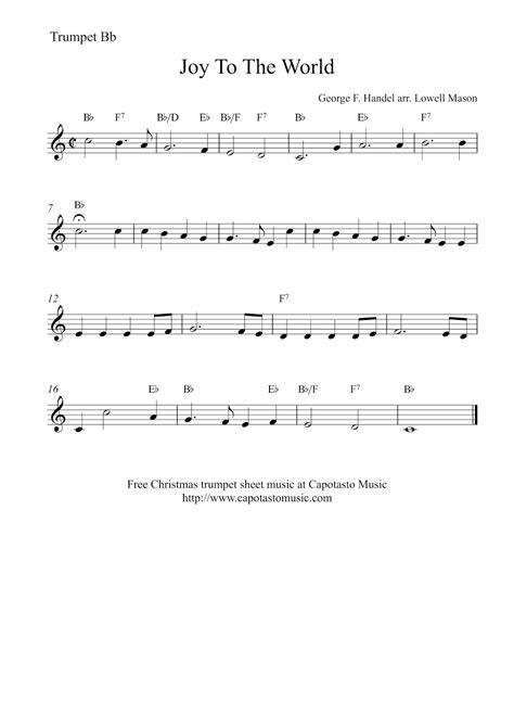 Christmas Sheet Music For Trumpet Free Printable