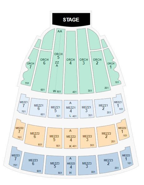 Christmas Spectacular Seating Chart