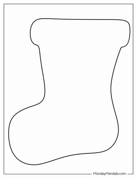 Christmas Stocking Acrylic Template