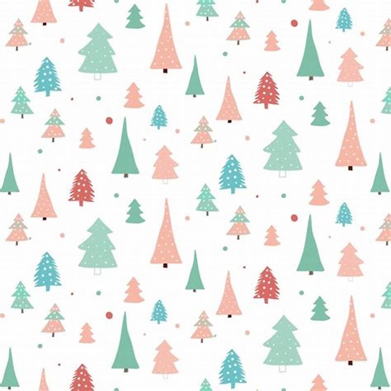 Christmas Tree Pattern Background