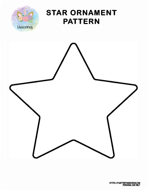 Christmas Tree Star Template