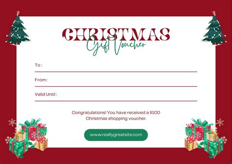Christmas Voucher Template