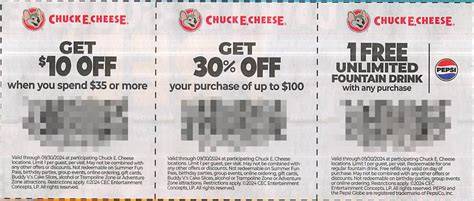 Chuck E Cheese Printable Coupons 2013