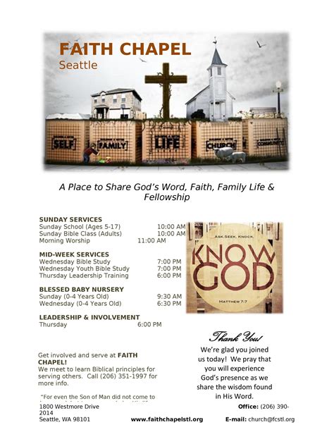 Church Bulletins Templates